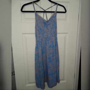 Grey dress with spaghetti straps